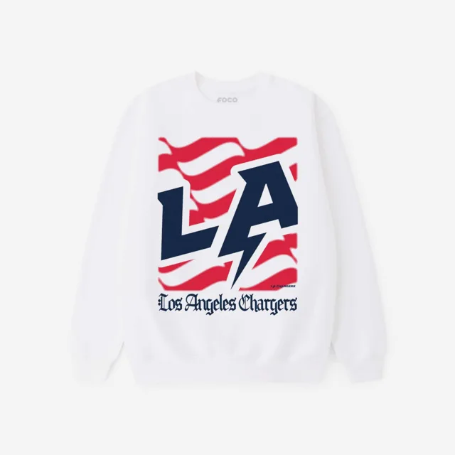 Los Angeles Chargers Sweat-shirt à col rond avec logo American Heritage
