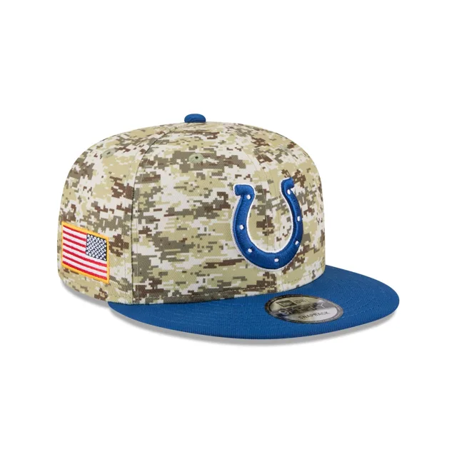 Indianapolis Colts 2025 Salut au service Fan Gear 9FIFTY Snapback Hat