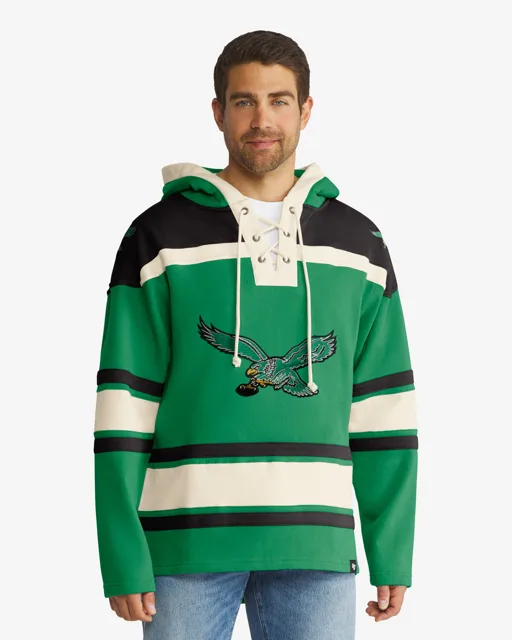 Philadelphia Eagles HISTORIQUE SUPÉRIEUR '47 LACER HOOD