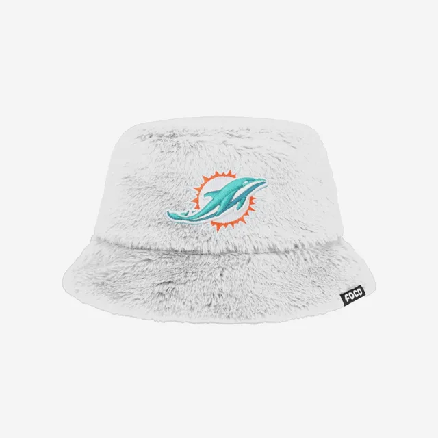 Miami Dolphins Chapeau bob réversible en fausse fourrure