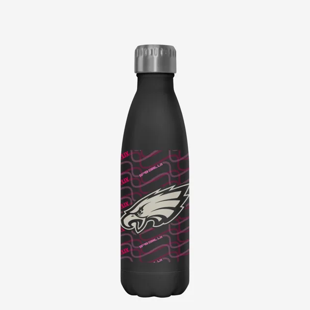 Philadelphia Eagles Super Bowl LIX Bound Noir Bouteille en acier inoxydable de 17 oz