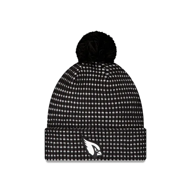 Arizona Cardinals 2026 Sideline Bonnet en tricot à pompon noir pour temps froid