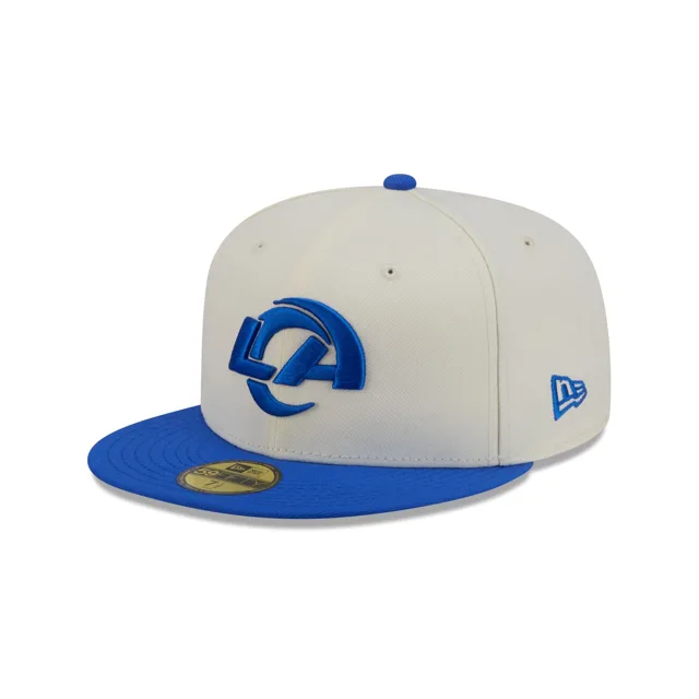 Los Angeles Rams Casquette ajustée Basic 59FIFTY Chrome Blanc