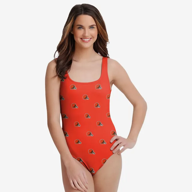 Cleveland Browns Maillot de bain une pièce à imprimé mini pour femme