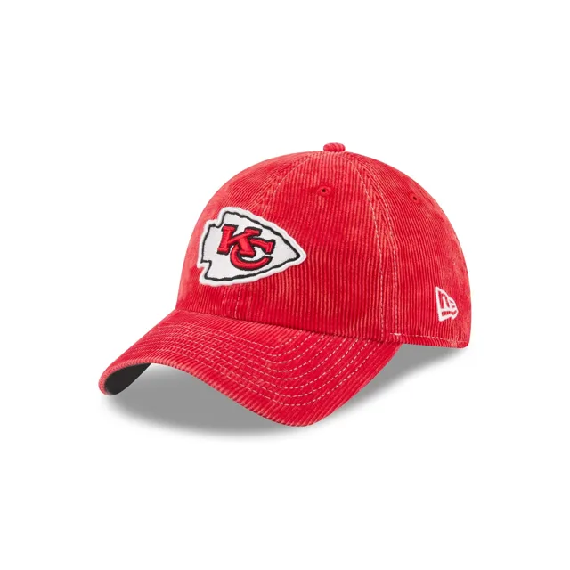 Kansas City Chiefs Chapeau réglable classique décontracté en velours côtelé lavé