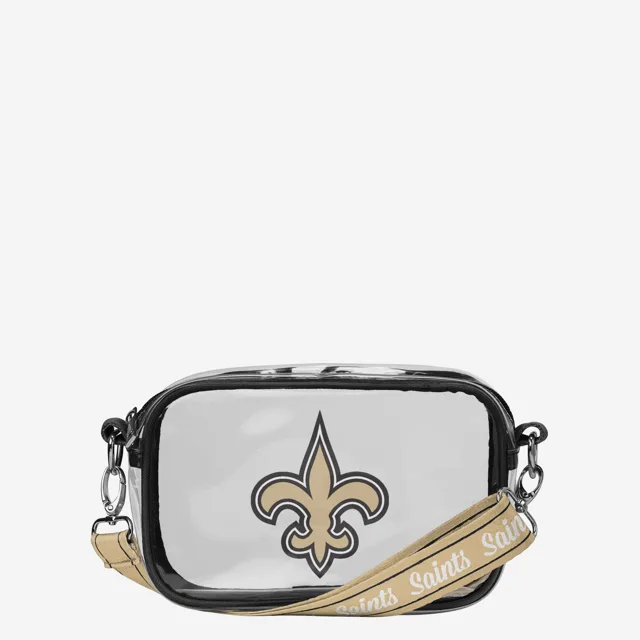 Sac à bandoulière transparent New Orleans Saints Team Stripe