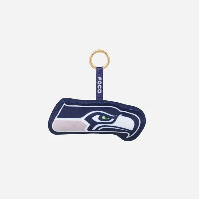 Seattle Seahawks Porte-clés avec logo de l'équipe en peluche