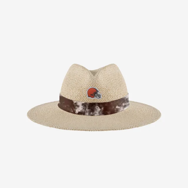Cleveland Browns Chapeau de Paille avec Ruban Tie-Dye pour Femme