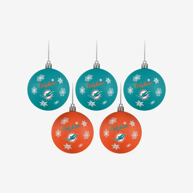 Miami Dolphins Lot de 5 boules incassables