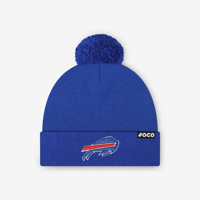 Bonnet à pompon avec logo principal Buffalo Bills Basic