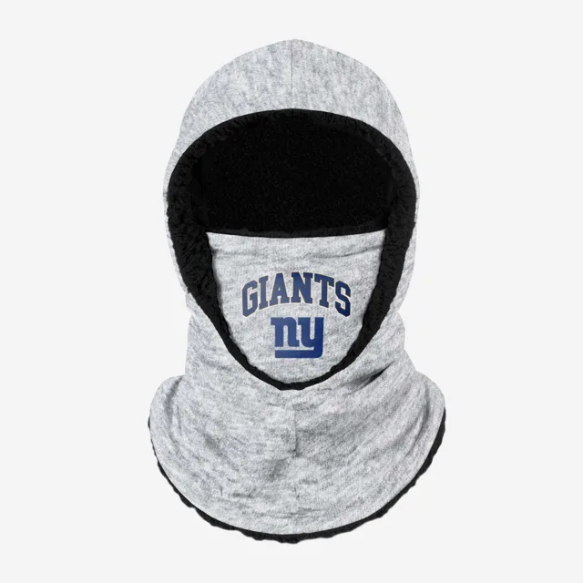 New York Giants Snood à capuche gris chiné avec grand logo