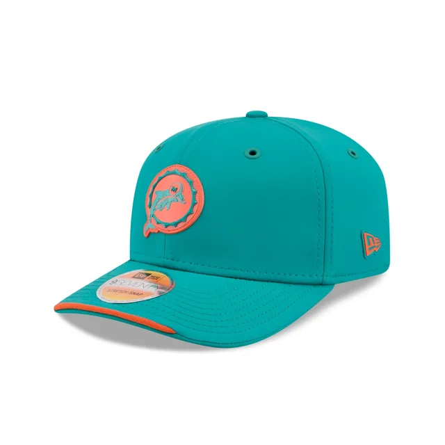 Miami Dolphins 2026 Sideline Historic 9SEVENTY Chapeau extensible à bouton-pression