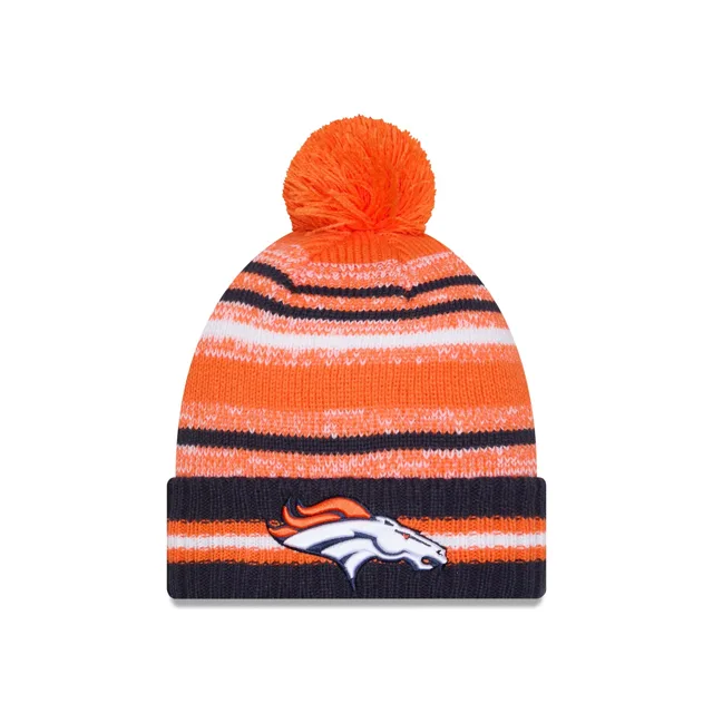 Denver Broncos Bonnet tricoté à pompons