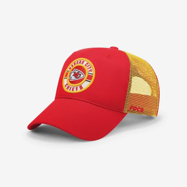 Casquette de camionneur bicolore Kansas City Chiefs Patch