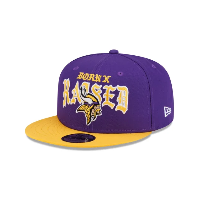 Born x Raised x Minnesota Vikings Casquette Snapback bicolore 9FIFTY