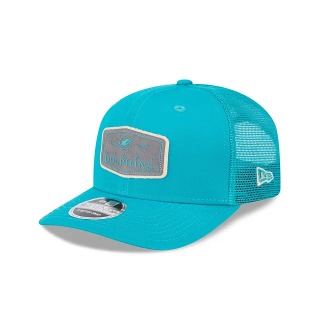 Chapeau à bouton-pression extensible étiqueté Miami Dolphins 9SEVENTY