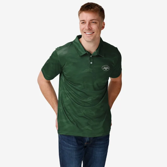 New York Jets Polo en polyester camouflage couleur