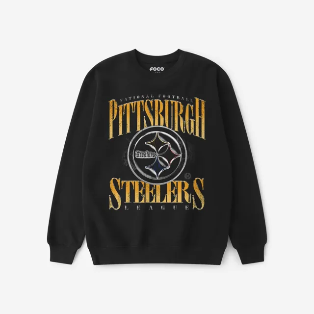 Pittsburgh Steelers Sweat-shirt à col rond chromé Stack