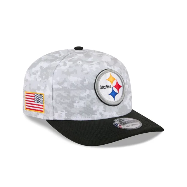 Pittsburgh Steelers 2025 Salut au service Fan Gear 9SEVENTY Chapeau extensible à bouton-pression