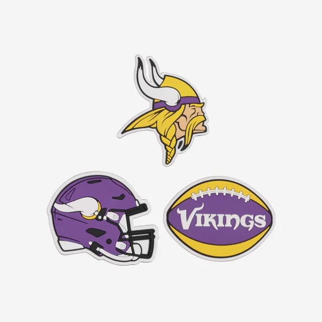 Minnesota Vikings Lot de 3 breloques fourre-tout pour hayon