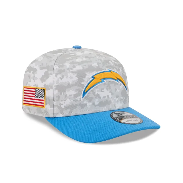 Los Angeles Chargers 2025 Salut au service Fan Gear 9SEVENTY Chapeau extensible à bouton-pression