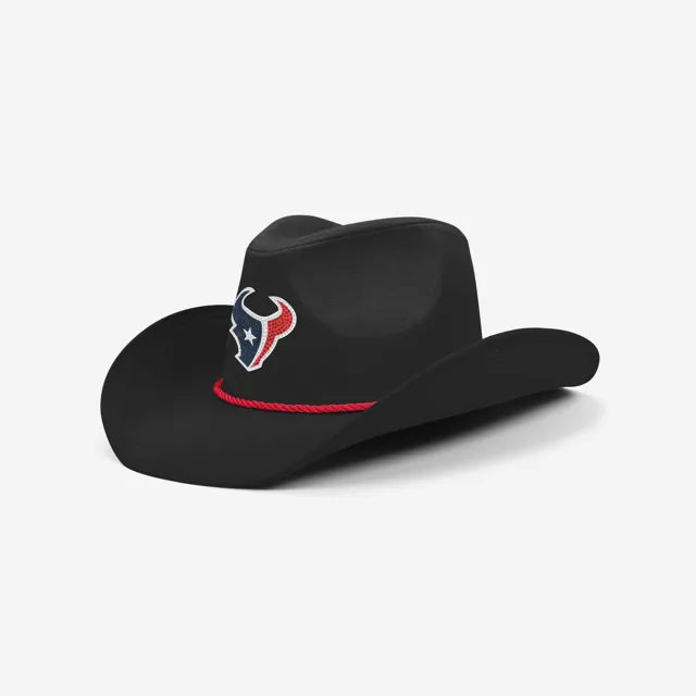 Houston Texans Chapeau de cowboy avec logo en strass noir