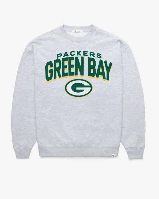 Green Bay Packers CAMPUS ARCH CLOUD '47 CREW SURDIMENSIONNÉ FEMME