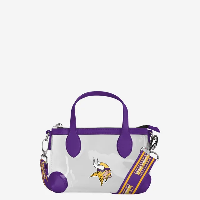 Minnesota Vikings Mini sac à main à bandoulière transparent avec grand logo