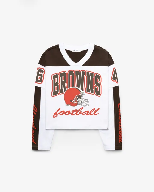 Cleveland Browns EXCLAMATION '47 T-SHIRT EN JERSEY METRO FEMME