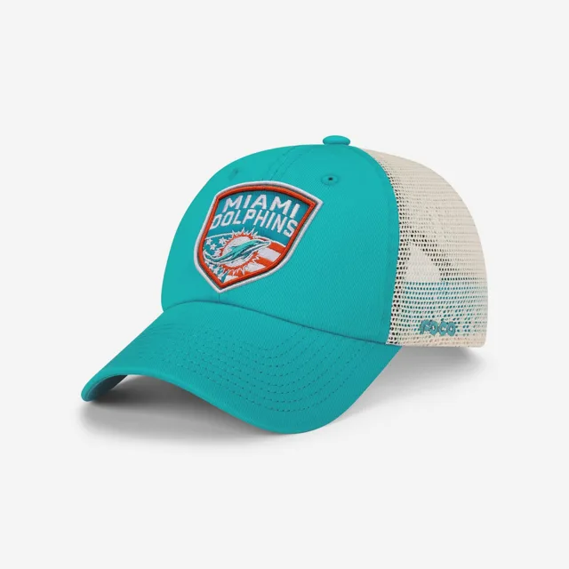 Miami Dolphins Casquette de camionneur décontractée avec patch Americana