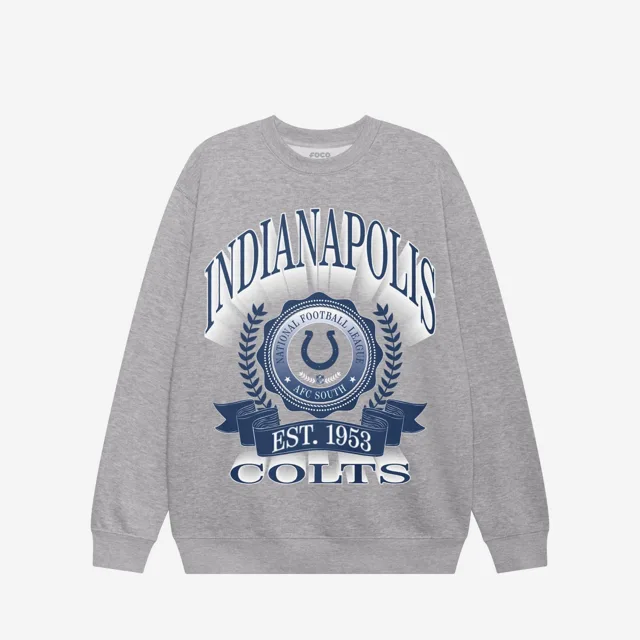 Indianapolis Colts Sweat-shirt à col rond avec écusson de bannière