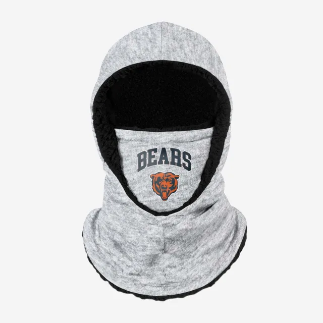 Chicago Bears Snood à capuche gris chiné avec grand logo