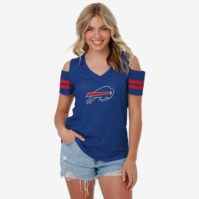 Buffalo Bills T-shirt à épaules dénudées pour femme
