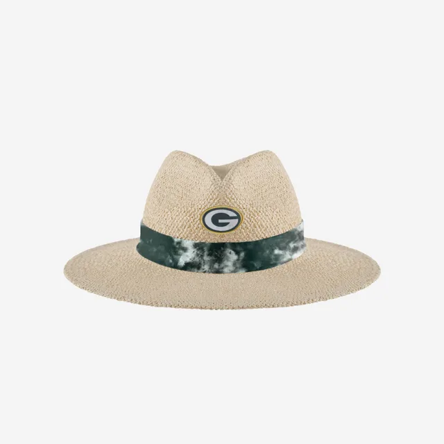 Green Bay Packers Chapeau de Paille avec Ruban Tie-Dye pour Femme