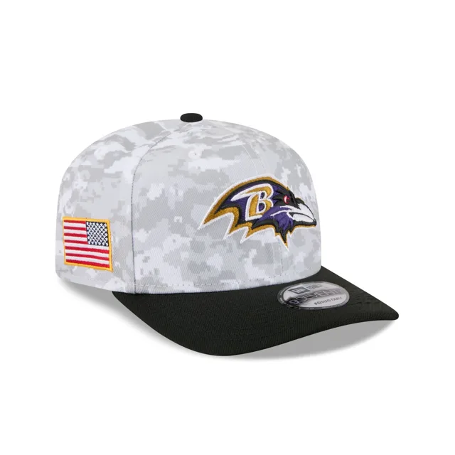 Baltimore Ravens 2025 Salut au service Fan Gear 9SEVENTY Chapeau extensible à bouton-pression