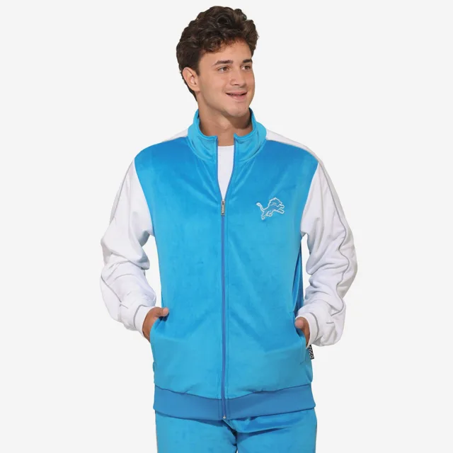 Detroit Lions Haut zippé en velours bicolore