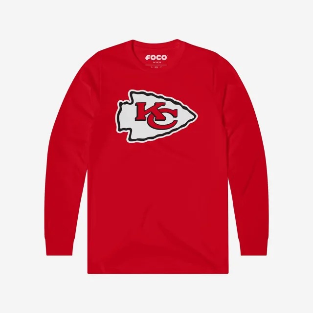 Kansas City Chiefs T-shirt à manches longues avec logo principal
