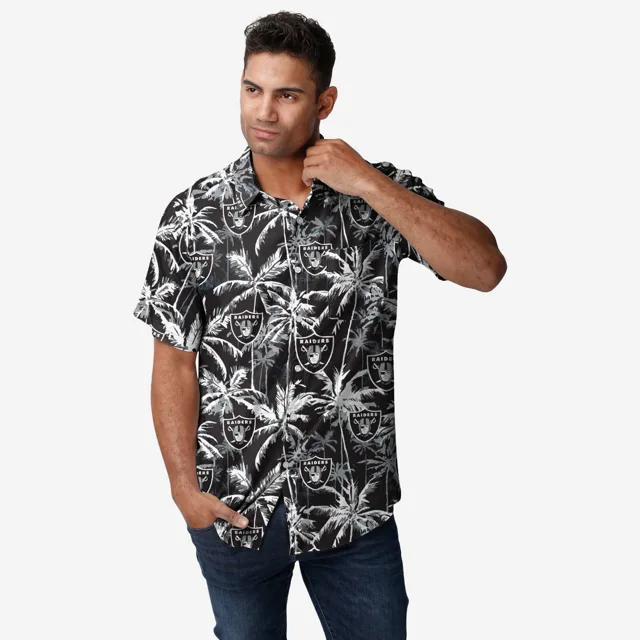 Las Vegas Raiders Chemise boutonnée à fleurs noire