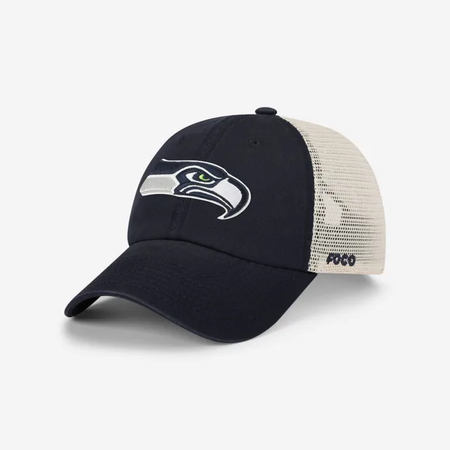 Seattle Seahawks Casquette de camionneur décontractée avec logo principal