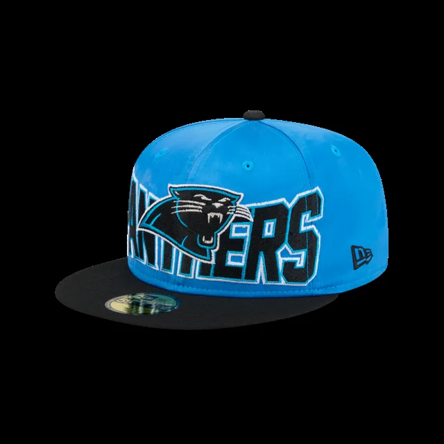 Carolina Panthers Chapeau ajusté 59FIFTY en satin audacieux