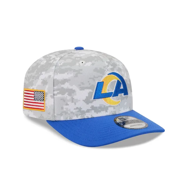 Los Angeles Rams 2025 Salut au service Fan Gear 9SEVENTY Chapeau extensible à bouton-pression