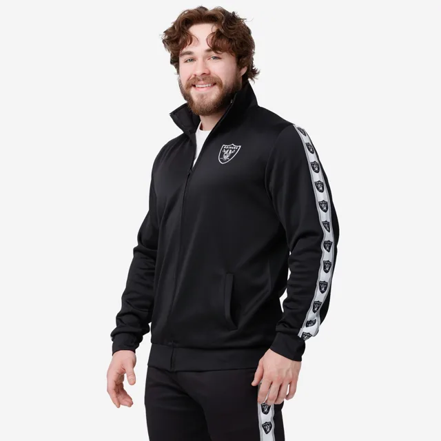 Las Vegas Raiders Veste de survêtement à logo rayé