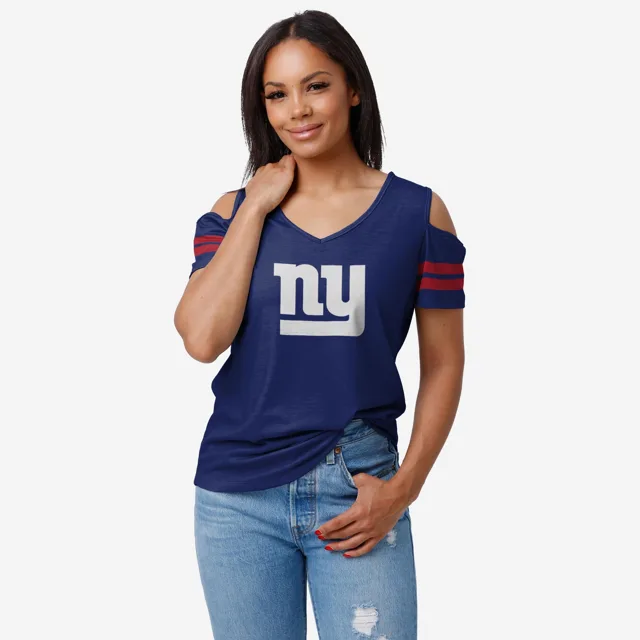 New York Giants T-shirt à épaules dénudées pour femme
