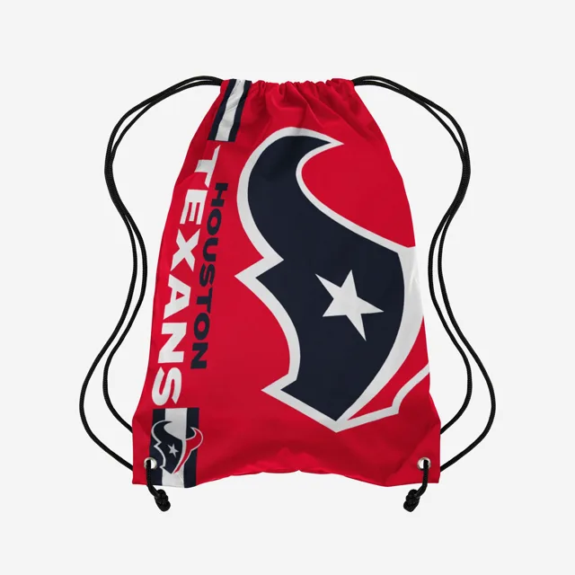 Houston Texans Sac à dos à cordon de serrage avec grand logo de couleur alternative rouge