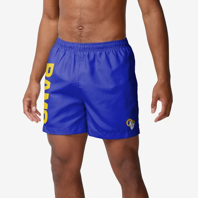 Los Angeles Rams Maillot de bain uni Wordmark 5,5"