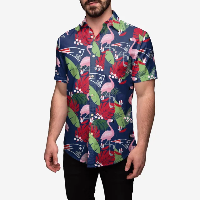 New England Patriots Chemise boutonnée à fleurs