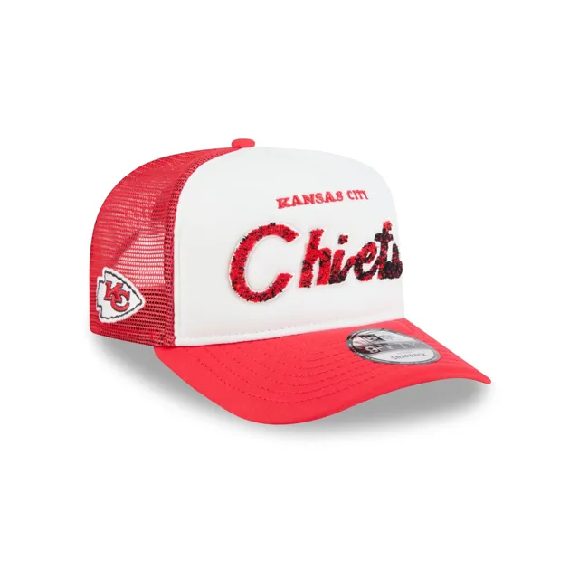 Kansas City Chiefs Fade Script 9FIFTY Casquette de camionneur A-Frame