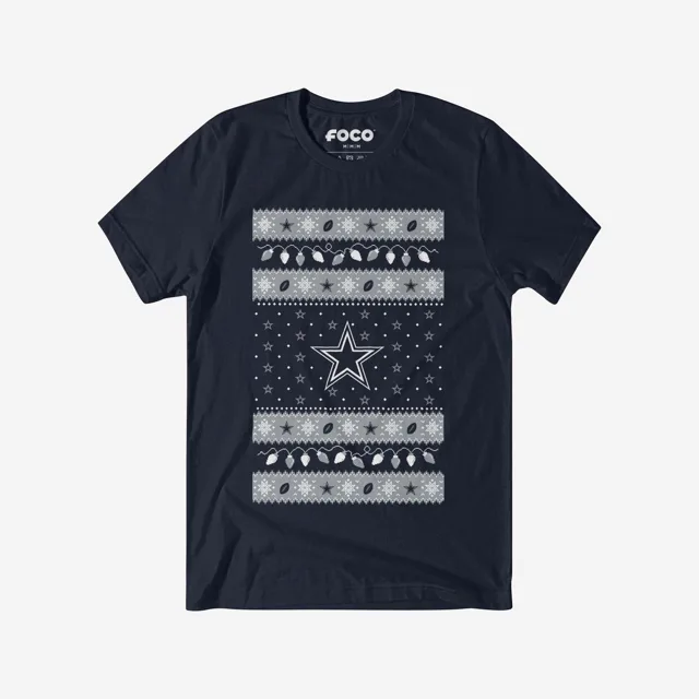 Dallas Cowboys T-shirt pull lumières de Noël