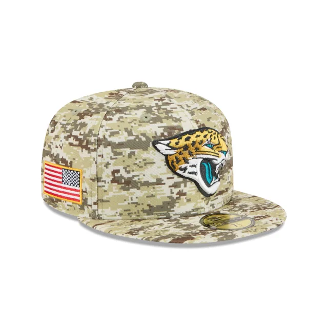 Jacksonville Jaguars 2025 Salut au service Fan Gear 59FIFTY Chapeau ajusté