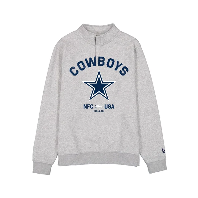 Dallas Cowboys Quart Zip Gris Chiné